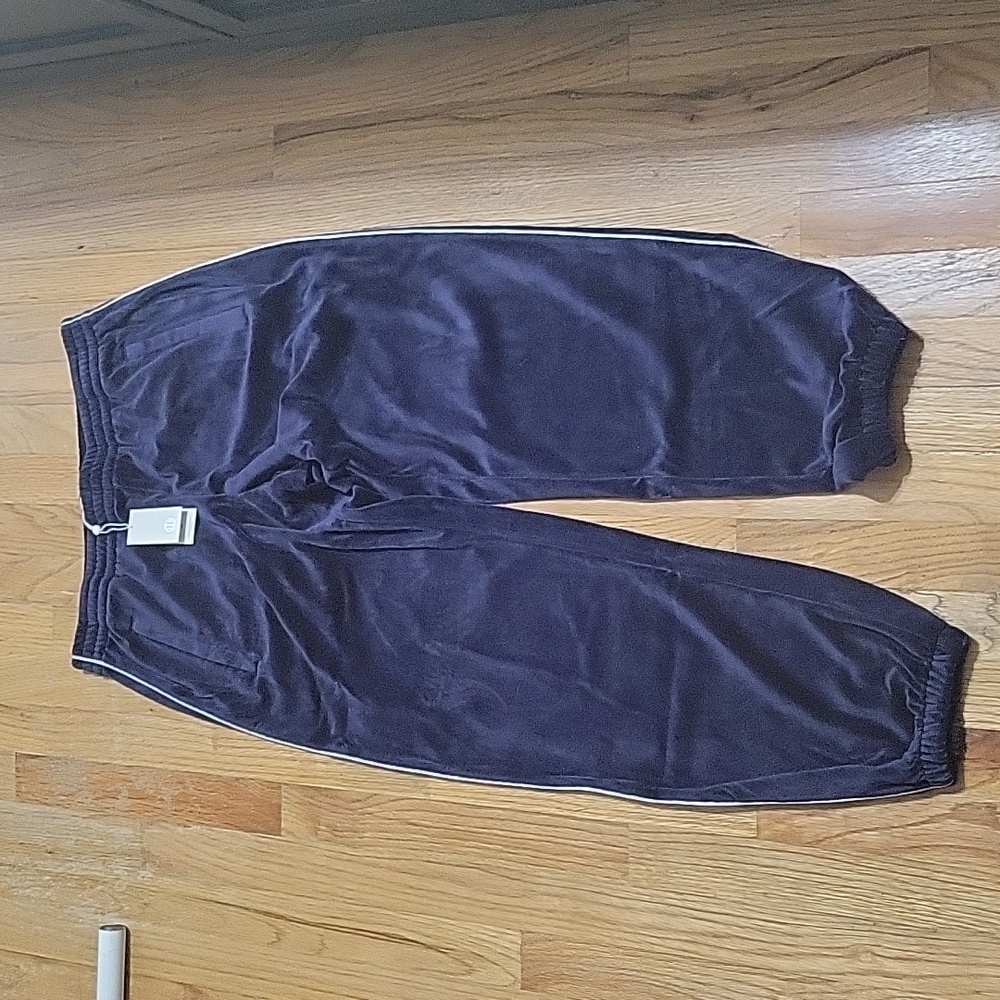 Velour track joggers